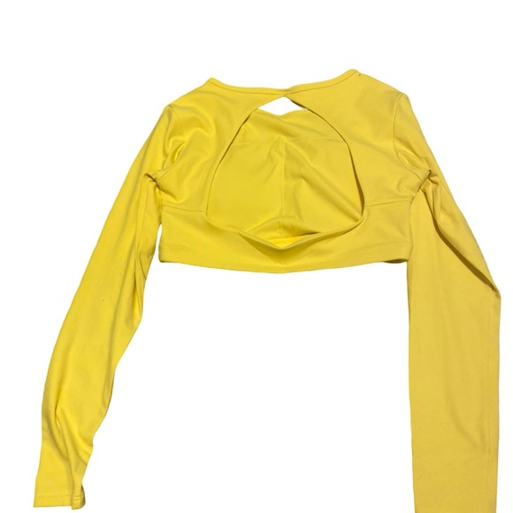 Aoxjox Long Sleeve Backless Crop Top - Picture 3 of 4